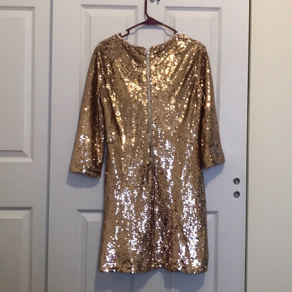 Rose gold sequin dress from Lulus- Medium - Picture 2 of 4